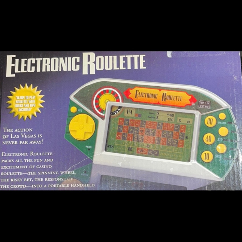 EXCALIBUR ELECTRONIC ROULETTE Handheld Pocket Casino Game Model #475 Req. 2”AAA”